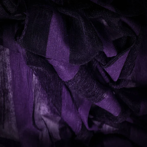 Tecido Seda Cor Violeta Material Soft Touch Está Disponível Arco — Fotografia de Stock