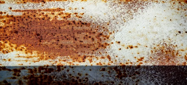 Rust Metaal Textuur Achtergrond Patroon Als Ijzer Contact Komt Met — Stockfoto