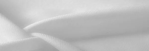 Fehér Selyem Szövet Textúra Háttér Ennek Anyagnak Tökéletes Matt Fénye — Stock Fotó