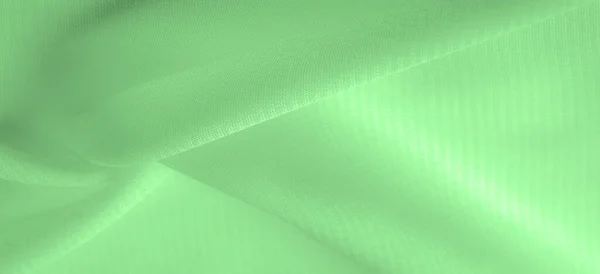 Green Silk Fabric Thin Strong Soft Shiny Fiber Produced Silkworms — Stok Foto