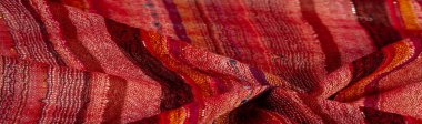 Red wool scarf. A quality and delicate scarf that gives an elegant and upscale look to any design. smooth sequined striped prints