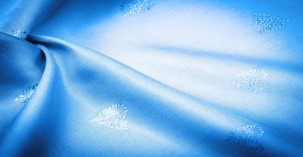 Silk Fabric Dark Blue Grayish Blue Small Pattern Pattern Which — Stockfoto