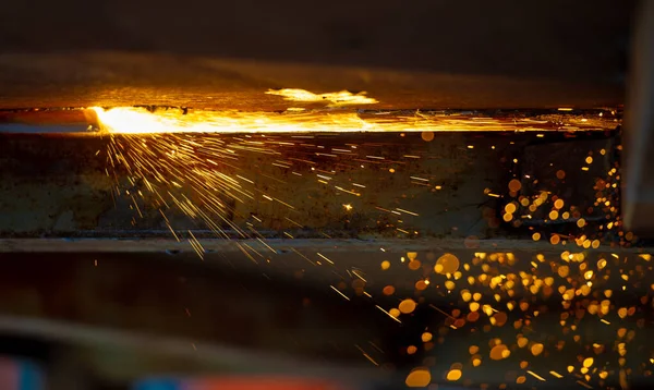 Spatter Metallic Spark Splashes Droplets Molten Metal Splash Out Cut — 스톡 사진