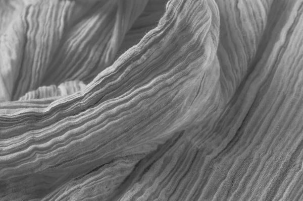 Svart Och Vitt Tyg Material Textil Konst Bakgrund Ränder Tapeter — Stockfoto