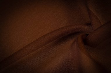Silk brown fabric Yard-side chocolate silk fabric lightweight silky and comfortable creates a durable silky drape as well as versatility, making it suitable for a wide variety of design applications