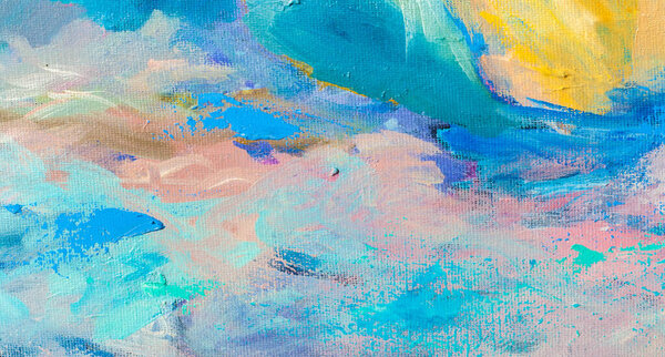 Painting the artist's canvas. abstract plot of the picture. subtleties of colors.  color blot, abstract configuration. non-objective compositions. subjective impressions and fantasies of the artist,