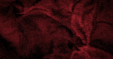 Kaba koyu kırmızı yün kumaş. Uzun, dayanıklı, kalın iplikli koyunlar, özellikle senin tasarımına uygun. Farklı büyük kuzu türleri gibi. Desen arkaplan deseni