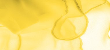 yellow amber silk, banner or cover design. luxury textile decor poster background, yellow drapery material with soft wavy waves, poster Texture. Template.