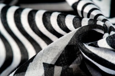 Fabric with striped print, black and white to get the very best unique or custom handicrafts from our stock photos for your designs and your creativity. Texture. Background. Pattern