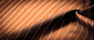 dark brown silk fabric with a thin white stripe, textured pattern, composite textile, noble fabric .textured drawing, composite textiles