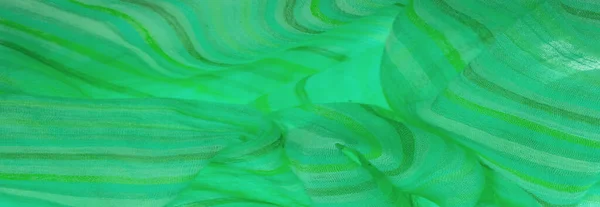 Зелена Тканина Матеріал Текстиль Мистецький Фон Смуги Шпалери Фотошаблон Зелена — стокове фото