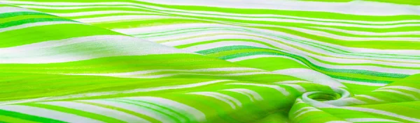Textura Fundo Padrão Listras Verdes Tecido Algodão Poncho Pontro Mapudungun — Fotografia de Stock