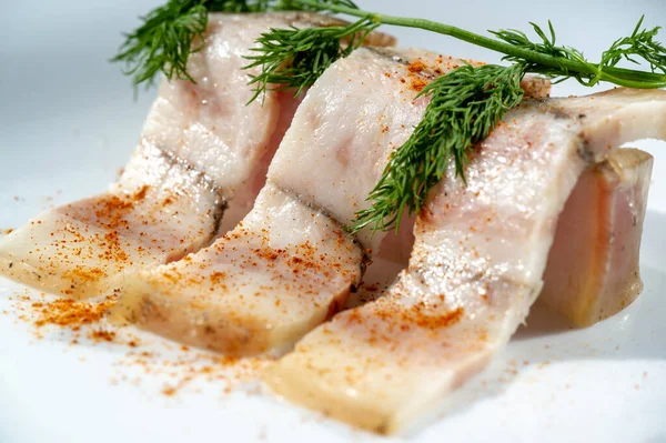 Salo Traditional Predominantly Slavic Food Consisting Dried Lumps Fat Rarely — Stok fotoğraf