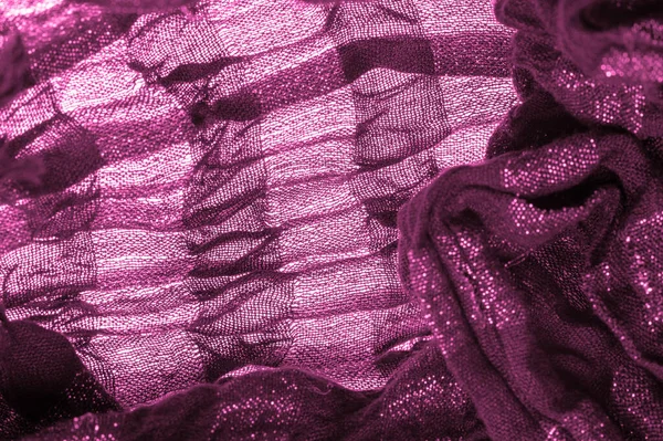 Textuur Achtergrond Gladde Elegante Roze Zijde Satijn Luxe Doek Textuur — Stockfoto