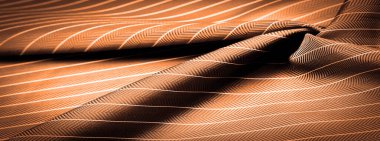 dark brown silk fabric with a thin white stripe, textured pattern, composite textile, noble fabric .textured drawing, composite textiles