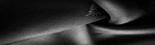 Silk Fabric Gray Black Fine Pattern Pattern Representing Combination Lines — стоковое фото