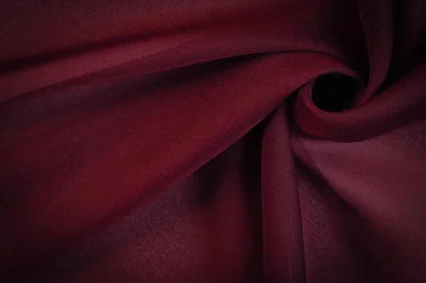 Silk Red Fabric Ruby Silk Fabric Lightweight Silky Comfortable Creates — Stock Photo, Image