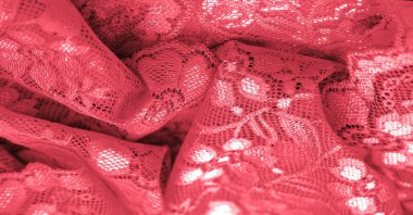 Red lace. This stunning and sophisticated fabric will be a true work of art. Intense red with delicate lace patterns that we love so much; unique, elegant and vibrant.