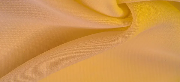Textur Vorlage Gelbes Seidenpolyester Hintergrund Aus Gelbem Seidenstoff Texturierter Hintergrund — Stockfoto