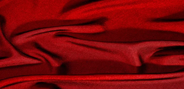 Paño Rojo Fondo Rojo Abstracto Tejido Natural Algodón Textura Fondo — Foto de Stock
