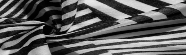 Fabric Striped Print Black White Get Very Best Unique Custom — Stock Fotó