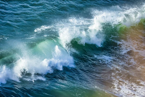 Όμορφα Κύματα Του Ειρηνικού Ωκεανού Κοντινά Παστέλ Χρώματα — Φωτογραφία Αρχείου