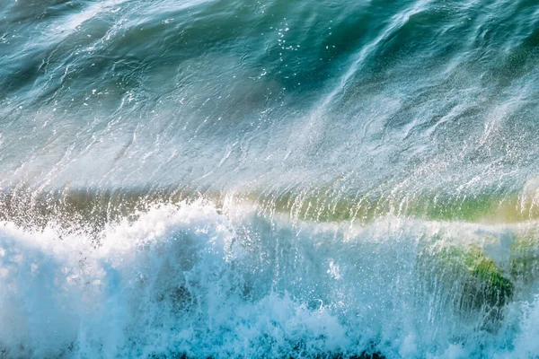 Vackra Vågor Stilla Havet Närbild Pastellfärger — Stockfoto