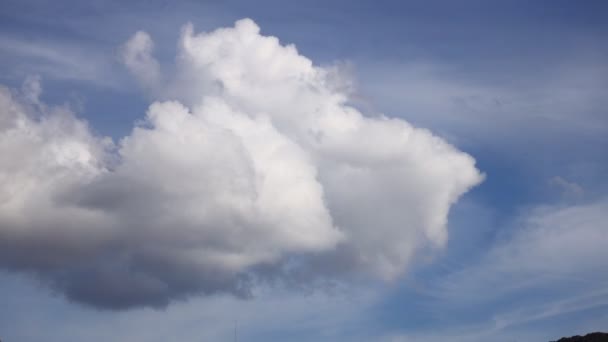 Time Lapse Bel Cielo Blu Con Nuvole Sfondo — Video Stock