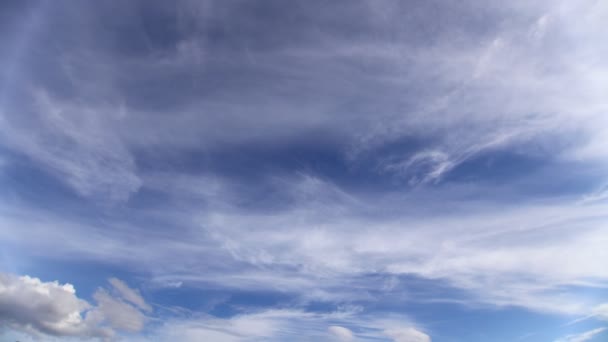 Time Lapse Bel Cielo Blu Con Nuvole Sfondo — Video Stock