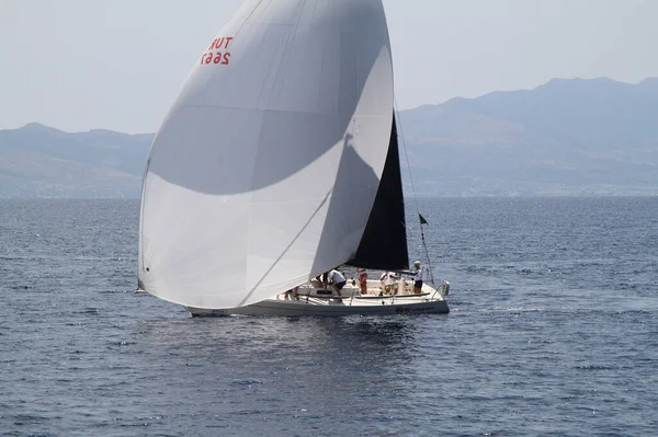 Bodrum Turchia Maggio 2018 Barche Vela Navigano Tempo Ventoso Nelle — Foto Stock