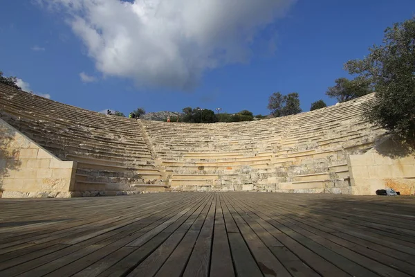 Kas Τουρκία Νοεμβρίου 2021 Θέατρο Του Αντίφελλου Αρχαία Πόλη Στην — Φωτογραφία Αρχείου
