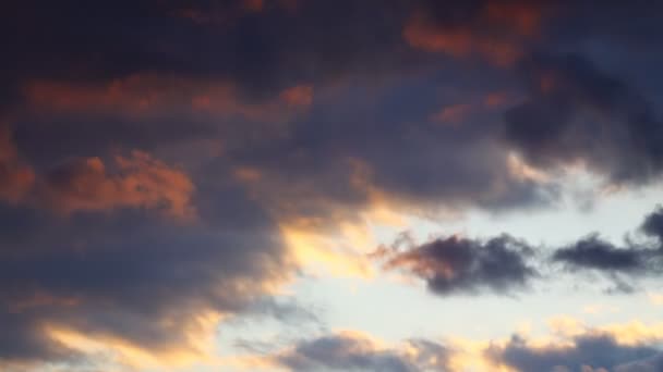 Tijd Vervallen Mooie Blauwe Lucht Met Wolken Achtergrond Luchtwolken — Stockvideo