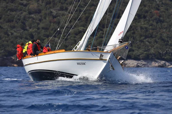 Bodrum Turkey March 2022 Traditional Turkish Boat Gulet Cruising Sea — 图库照片