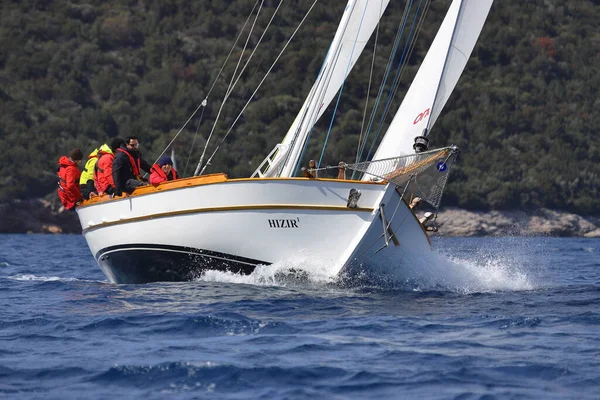 Bodrum Törökország 2022 Március Hagyományos Török Hajó Vagy Öböl Tengeren — Stock Fotó