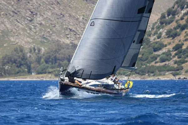 Бодрум Туреччина Травня 2022 Морські Човни Пливуть Вітряну Погоду Блакитних — стокове фото
