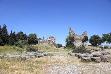 Myndos kapısı şehir Halikarnassos Bodrum, Türkiye'de çevrili antik duvar tek hayatta kalan kapısı'nın tarihi sitesi.