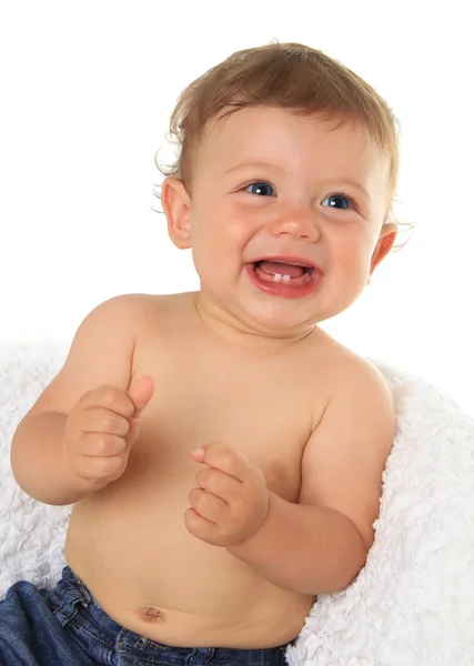 Ευτυχισμένο μωρό αγόρι — Φωτογραφία Αρχείου
