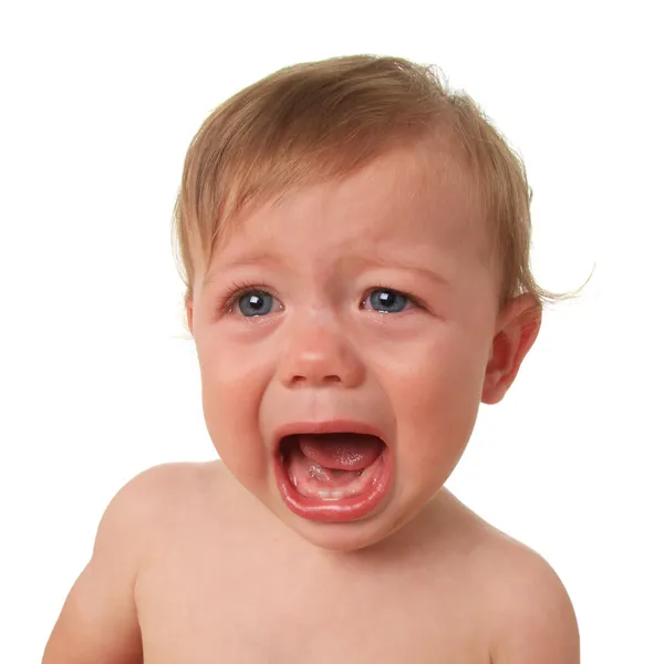 Bebé llorón Fotos de stock libres de derechos