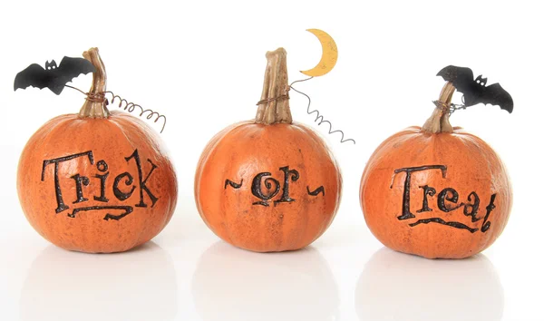 Trick or treat pumpkins — Stock Photo, Image