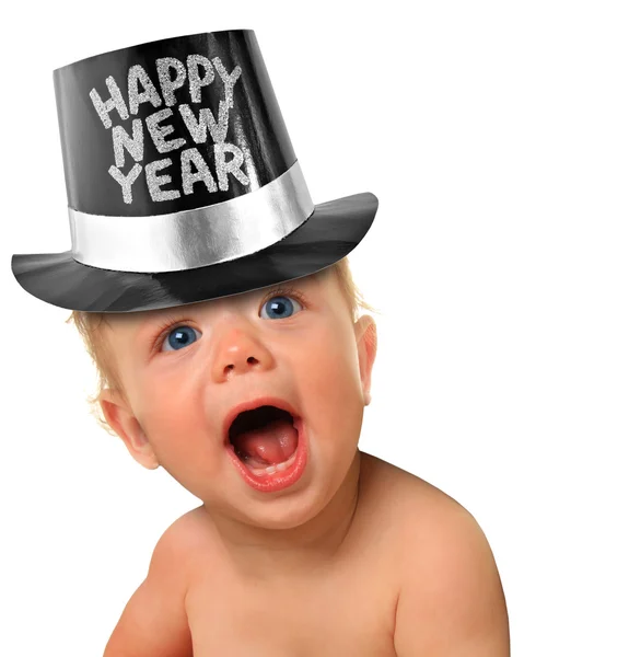 Felice anno nuovo bambino — Foto Stock