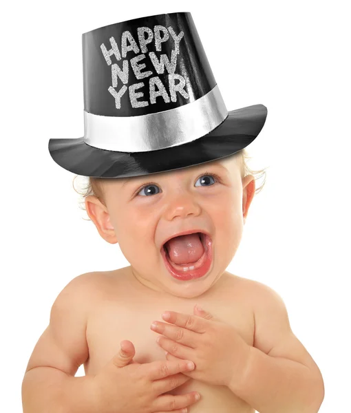 Felice anno nuovo bambino — Foto Stock