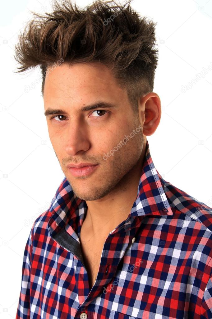 Attractive young man portrait