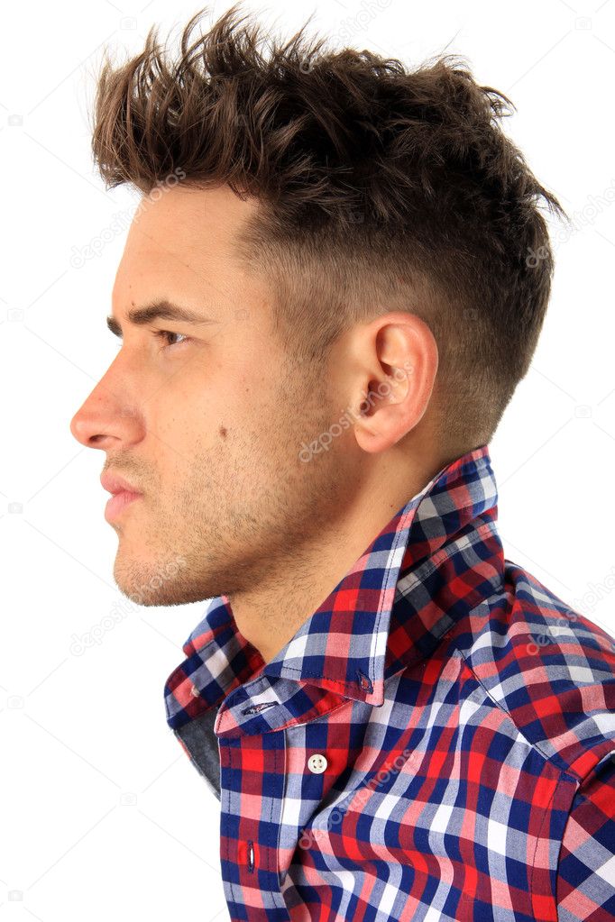 Attractive young man profile