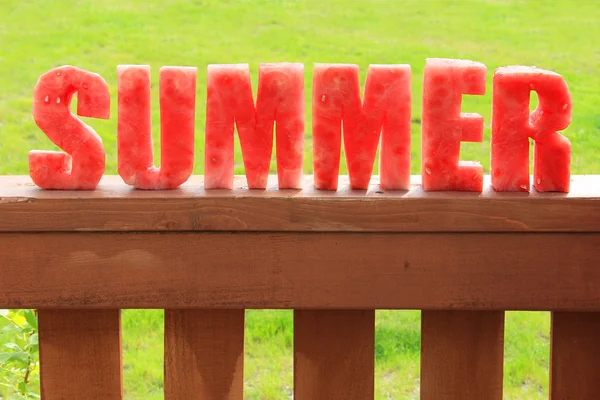 Wassermelonen Sommer — Stockfoto