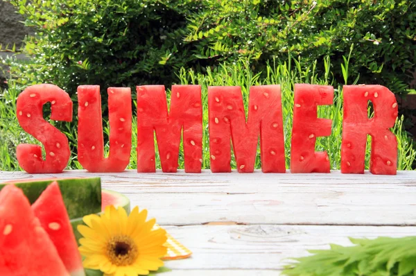 Wassermelonen Sommer — Stockfoto