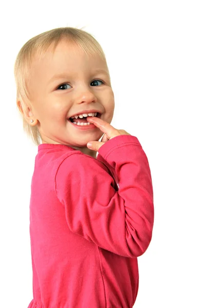 Menina sorridente feliz — Fotografia de Stock