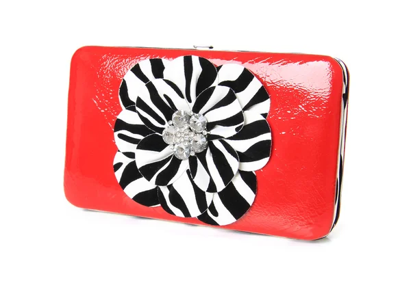 Red clutch bag — Stock Photo, Image