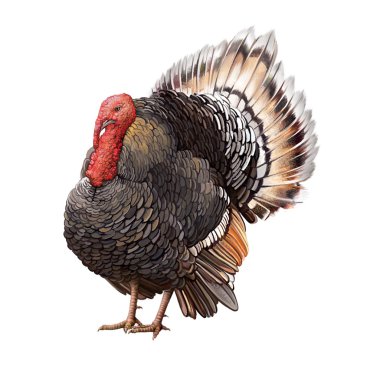 Male Turkey clipart