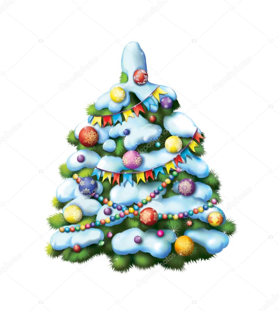 Decorated Christmass tree