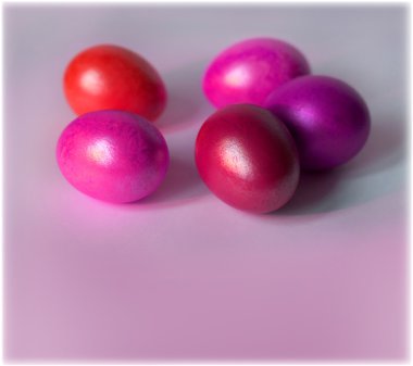 Paskalya kartı, Paskalya yumurtaları, retro bahar arka plan